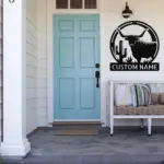 Custom Longhorn Metal Art Sign