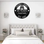 Custom Loving Couple Birds Metal Sign