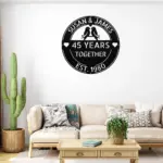Custom Loving Couple Birds Metal Sign