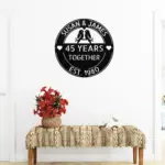Custom Loving Couple Birds Metal Sign