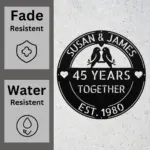 Custom Loving Couple Birds Metal Sign
