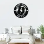 Custom Loving Western Couple Metal Sign