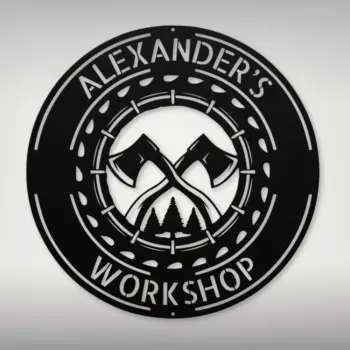 Custom Lumberjack Metal Sign