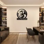 Custom Magic Dragon Metal Sign