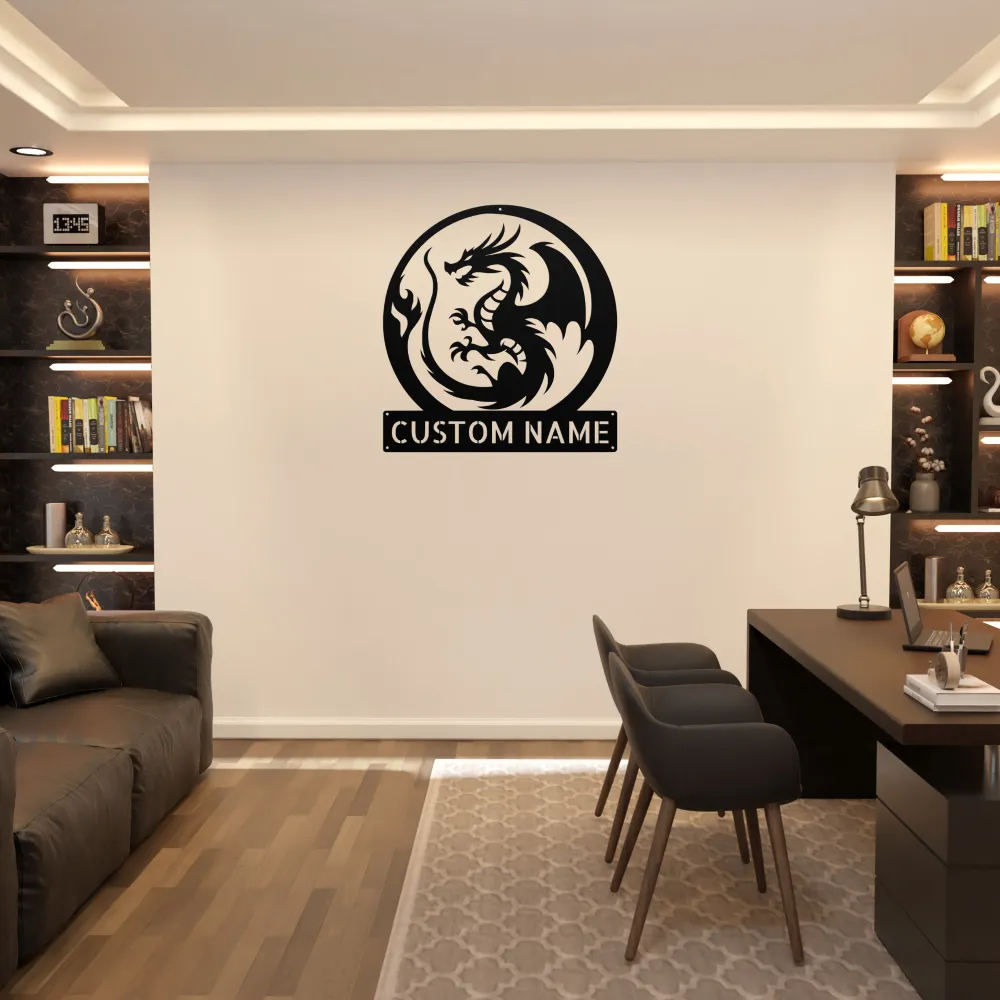 Custom Magic Dragon Metal Sign Custom Magic Dragon Metal Sign