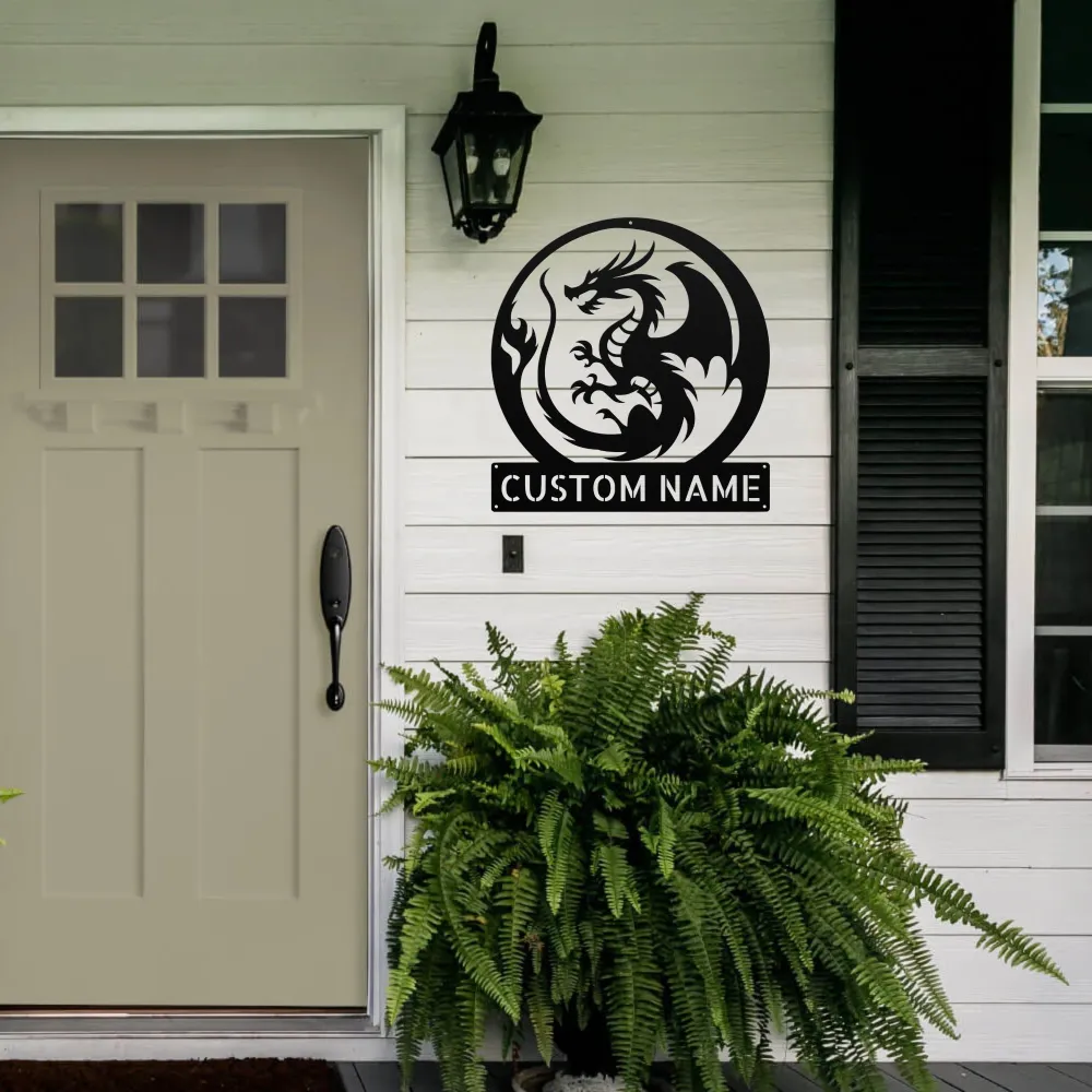 Custom Magic Dragon Metal Sign Custom Magic Dragon Metal Sign