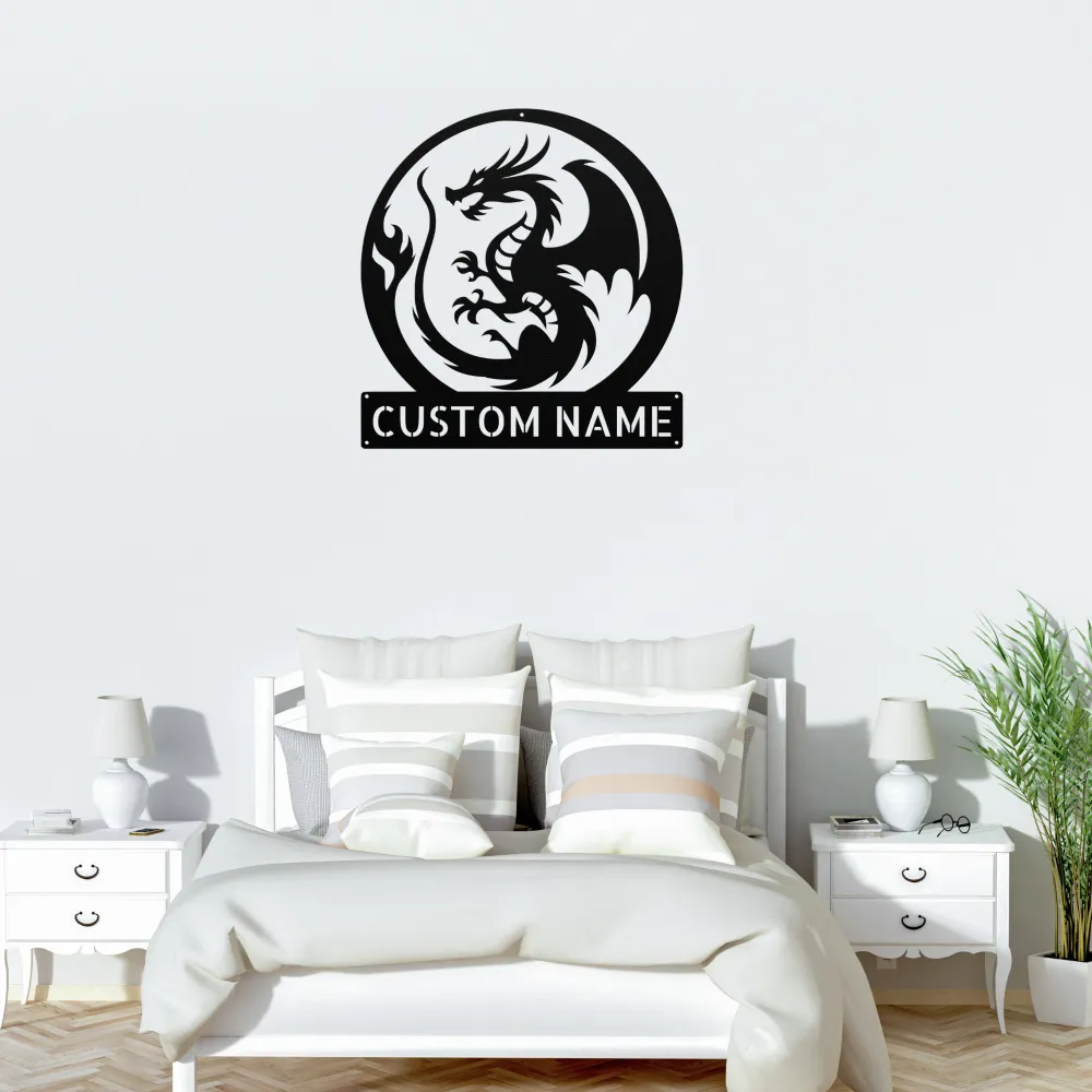 Custom Magic Dragon Metal Sign Custom Magic Dragon Metal Sign