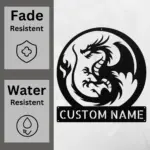 Custom Magic Dragon Metal Sign