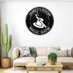 Custom Magician Hat Metal Sign