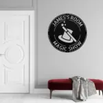 Custom Magician Hat Metal Sign
