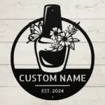 Custom Manicure Nail Metal Sign