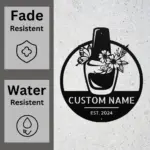 Custom Manicure Nail Metal Sign