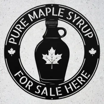 Custom Maple Syrup Metal Sign