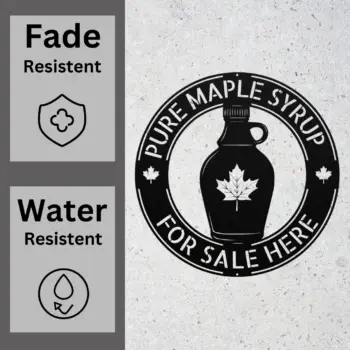 Custom Maple Syrup Metal Sign