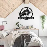 Custom Marlin Fish Metal Sign