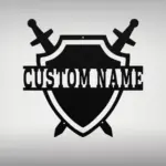 Custom Medieval Shield Metal Sign