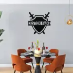 Custom Medieval Shield Metal Sign