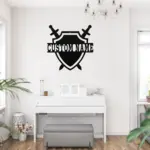 Custom Medieval Shield Metal Sign