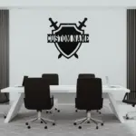 Custom Medieval Shield Metal Sign