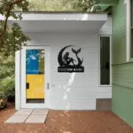 Custom Mermaid In Moon Metal Sign