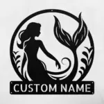 Custom Mermaid Metal Sign