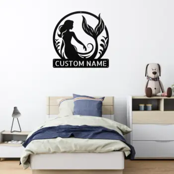 Custom Mermaid Metal Sign