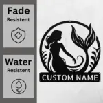 Custom Mermaid Metal Sign