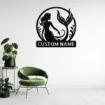Custom Mermaid Metal Sign
