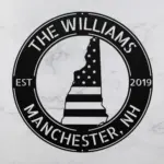 Custom Metal New Hampshire Metal Sign