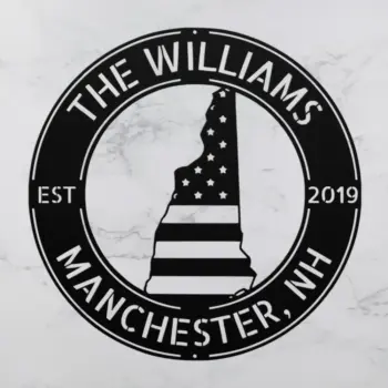 Custom Metal New Hampshire Metal Sign