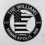 Custom Minnesota Metal Sign