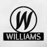 Custom Monogram Name Sign