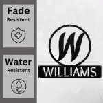 Custom Monogram Name Sign