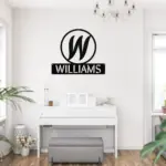 Custom Monogram Name Sign