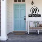 Custom Monogram Name Sign