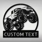 Custom Monster Truck Metal Sign