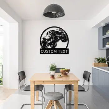 Custom Monster Truck Metal Sign