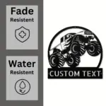 Custom Monster Truck Metal Sign