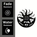Custom Moon Sun Couple Metal Sign