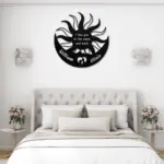 Custom Moon Sun Couple Metal Sign