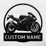 Custom Motorcycle Art Sign