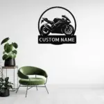 Custom Motorcycle Art Sign