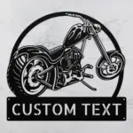 Custom Motorcycle Metal Sign