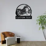 Custom Motorcycle Metal Sign