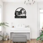Custom Motorcycle Metal Sign
