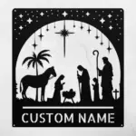 Custom Nativity Metal Sign