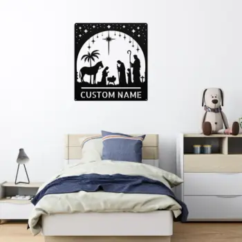 Custom Nativity Metal Sign