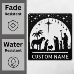 Custom Nativity Metal Sign