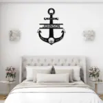 Custom Navy Anchor Metal Sign