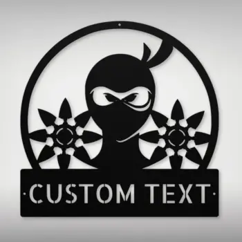 Custom Ninja Metal Sign